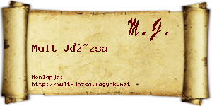 Mult Józsa névjegykártya